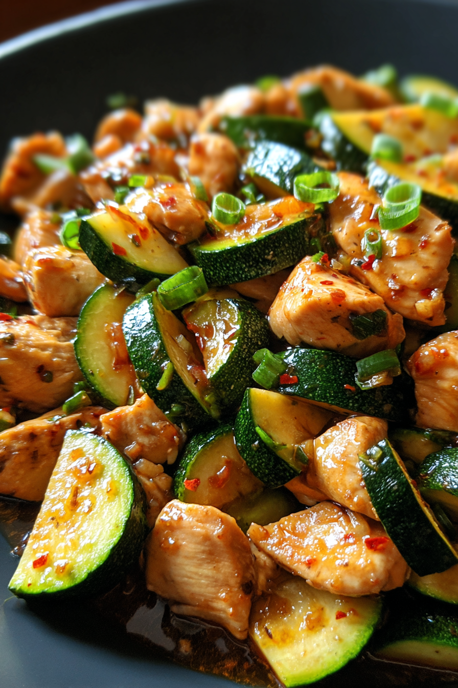 Chicken Zucchini Stir Fry
